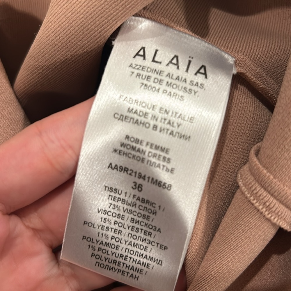 WOMENS ALAÏA CUT OUT MIDI DRESS - Picture 4 of 8